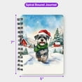 thumbnail image 5 of Hello Winter Schnauzer Frosty Morning Walk Welcome Snowy Christmas Spiral Bound Journal Miniature Schnauzer Dog Lover 5x7in Spiral Notebook - 02018, 5 of 5