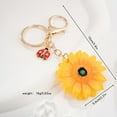 thumbnail image 4 of 3D Sunflower Keychain with Daisy and Chrysanthemum Accents for Bag Pendant, 4 of 6