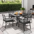 thumbnail image 5 of Kimunuk Outdoor Chair Cushions set of 2, 22" x 22" Zipped Waterproof Outdoor Seat Cushions Couch Pads with Ties for Patio Furniture, Light Grey, 5 of 6