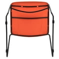 thumbnail image 5 of Flash Furniture HERCULES Series 5 Pack 880 lb. Capacity Orange Ultra-Compact Stack Chair with Black Powder Coated Frame, 5 of 13