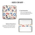 thumbnail image 5 of Lsque 4th Of July1 Printed Tissue Box Cover Holder, Facial Paper Organizer Dispenser,Square with Bottom Belt, PVC Leather Decorative Organizer, 5 of 8