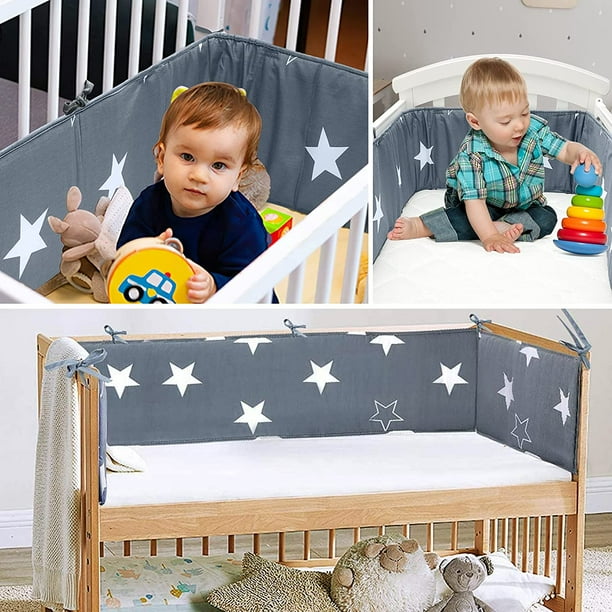 Cuna Cama Protector De Bordes Para Cuna Extraíble Y Lavable