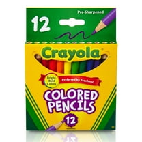 Crayola Colored Pencil Set, 12-Colors, Half-Size