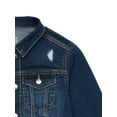 thumbnail image 3 of Wonder Nation Girls Distressed Denim Jacket, Sizes 4-18 & Plus, 3 of 3