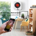 thumbnail image 5 of MABOTO Wall Mountable Player Speaker with Remote Control TF Card U Disk Music Player 3.5mm Headphone Out Timing Function LED Display for Home Use, 5 of 7