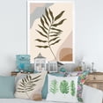 thumbnail image 3 of Designart 'Abstract Botanical Minimalist Leaf In Earth Tones I' Modern Framed Art Print, 3 of 4