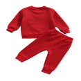 thumbnail image 4 of Bébé Fille Vêtements d'Automne à Manches Longues Imprimé Léopard Coeur Pull Tops et Pantalons Ensemble Enfant 2Pcs Tenue, 4 of 7