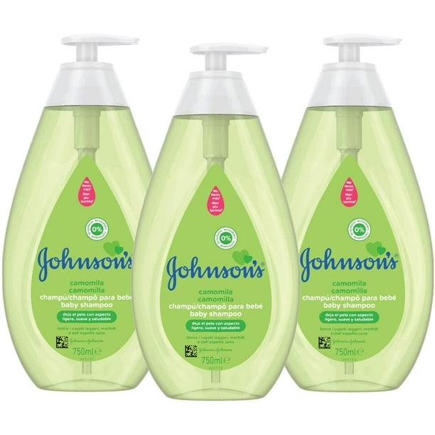 Johnson's Baby Shampoo with Chamomile, 750 Ml / 25.3 Ounce (Pack of 3