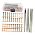 thumbnail image 3 of Double Cap Brass Rivet Clothes Rivets Belt Making D D, 3 of 9