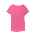 thumbnail image 3 of US Army Star Logo White Chest Print Womens Tri Blend V-neck T-Shirt, Large Fuchsia, 3 of 3