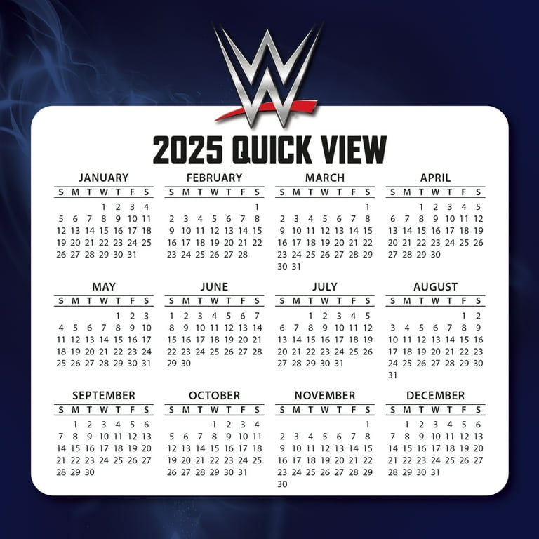 WWE 2025 Box Calendar