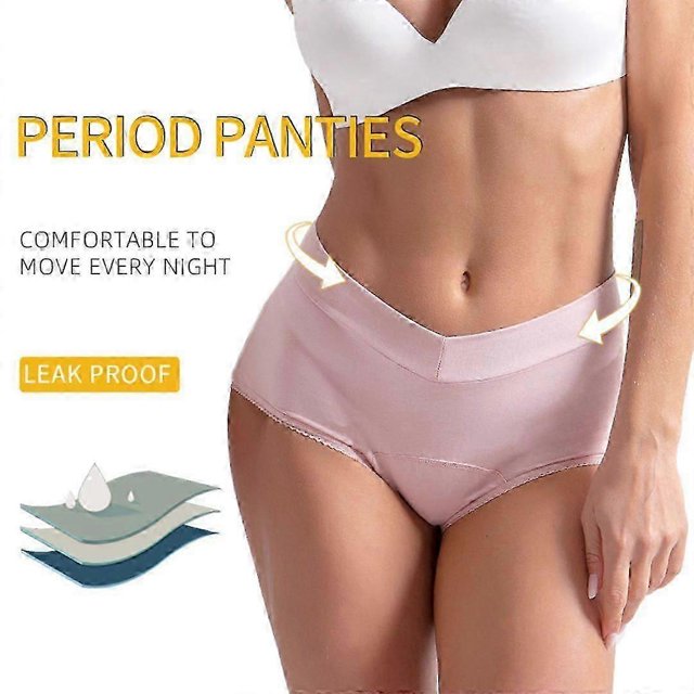 Menstrual Cotton Underwear For Women, Anti-leakage for Women Menstrual Cotton Underwear with Absorbent Leakage Zone