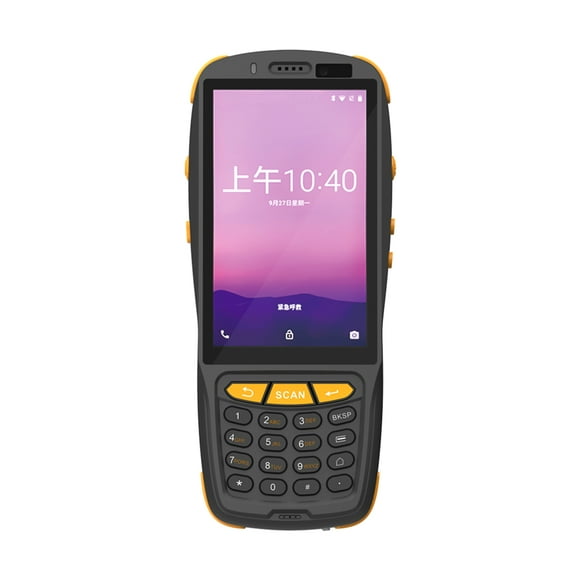 ikayaa Android 9.0 PDA Machine d'Inventaire Portable 1D2DQR avec 4 Pouces Tactile Support 233G Mémoire Vive NFC de l'Ordinateur pour l'Inventaire Logistique de l'Entrepôt 1600mbit de Mémoire Vive