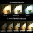 thumbnail image 4 of Tomshine 5W 24LEDs Table Desk Lamp Reading Beside Light Clamp CLip Fixture USB Powered Operated 3 Colors Mode Temperature Changing/ 10 Levels Dimmer Dimmable Adjustable Brightness Adjustmen, 4 of 7