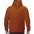 thumbnail image 7 of Lsque Orange Glitter Pattern Casual Men's Hoodie,Hooded Sweatshirt with Kangaroo Pocket,Pullover Hoodie-Large, 7 of 7