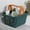 Army Green, variant on Plastic Shopping Basket with Handles, Foldable Market Storage Basket for Grocery, Retail, Supermarket, Thrift Store, and Convenience Storage