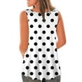 thumbnail image 4 of T-Shirt Sans Manches à Col Rond Imprimé Mode pour Femmes, 4 of 6