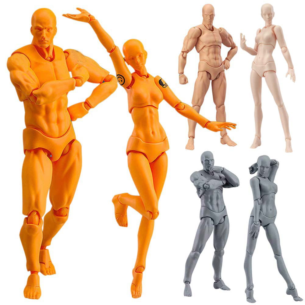 She/He Body Kun-Chan Set PVC Action Figure Model Doll Toy Drawing 13cm For SHF 