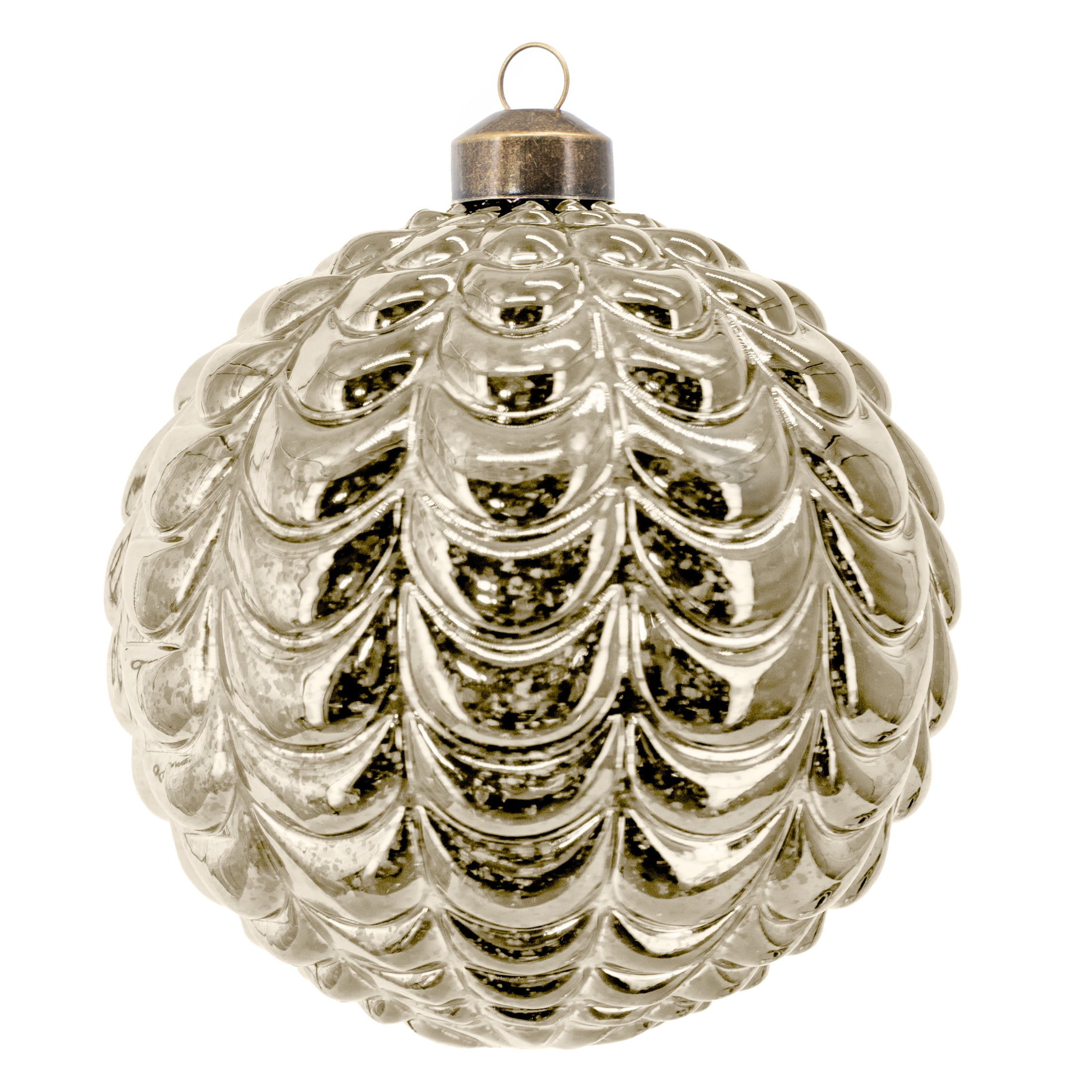 My Texas House 6-Count Gold Mercury-Style Shatterproof Christmas Ornaments