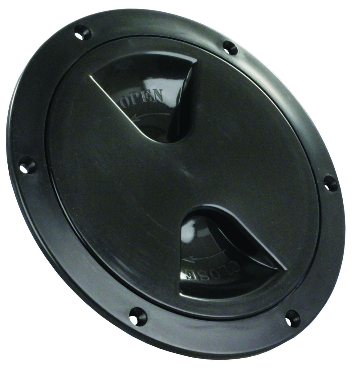 JR Products 31035 - 6.8"D Black Round Access/Deck Plate