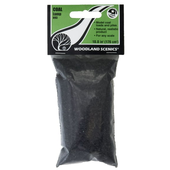 Woodland Scenics Ballast & Coal Ground Cover, Lump Coal #10