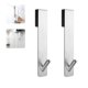 thumbnail image 3 of Yuarrent 2 piezas sobre la puerta ganchos montados en la pared de acero inoxidable extendido impermeable toalleros para baño sala de estar Accesorios de baño, 3 of 6