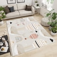 thumbnail image 2 of Light Gray Whale Hot Air Balloon Area Rugs Cartoon Fantasy Fashion Indoor Rug Washable Carpet Boys Girls Playing Room Living 4x6 Non-slip Soft Living Room Bedroom Home Decor, 2 of 5