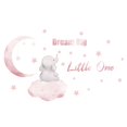 thumbnail image 1 of Dream Big Little One Pegatinas de pared con citas inspiradoras de elefante, pegatinas de pared para niños, para dormitorio, sala de juegos, guardería, decoración de pared, 1 of 5