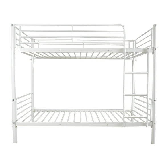 Zimtown Metal Bunk Bed with Ladder for Kid's Room,Twin White