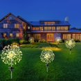 thumbnail image 2 of 2 Pack Solar Firework Lights Plug in Ground, 90LED 8 Modes Solar Garden Colorful Lights, Starburst Lights for Pathway, Patio, Lawn, Backyard, Christmas Party Decorative(Warm White), 2 of 9