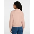 thumbnail image 3 of Time and Tru Women's Pullover Henley Sweater, Sizes XS-XXXL, 3 of 6