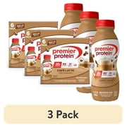 (3 pack) Premier Protein Shake, Café Latte, 30g Protein, 11.5 Fl Oz, 6 Ct