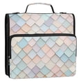 thumbnail image 5 of FORMRS Zipper Binder with Shoulder Strap 2-inch Ring 500 Sheet Capacity File Bag, Small Pink Pattern, 5 of 5