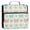 Green and Peach Bow Pattern, variant on Water-Resistant 3-Ring Binder Organizer with Multiple Pockets Zipper Binder Bag for Office Green and Mint Bows