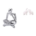 thumbnail image 1 of Figura de lector abstracto,Estatua de pensador abstracto,arte,manualidades,decoraciones,Figuras humanas decorativas para oficina,objetos coleccionables,Escultura de elefante,Esculturas de, 1 of 8