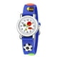 thumbnail image 1 of Reloj de cuarzo con diseño de fútbol para niños, deportivo, de moda y tendencia en relieve, ideal como regalo., 1 of 3