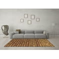 thumbnail image 3 of Ahgly Company Indoor Square Abstract Brown Modern Area Rugs, 6' Square, 3 of 4