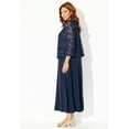 Catherines Women's Plus Size Embroidered Jacket Dress - Walmart.com