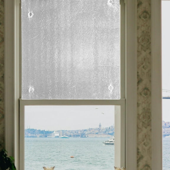 FRCOLOR Reflective Insulation Sheet Aluminum Foil Shield Self Adhesive Thermal Insulation Radiant Barrier For Windows Garage Door Rv Roof (50x90cm)