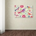 thumbnail image 3 of Trademark Fine Art 'Damask Floral and Bird' Canvas Art by Farida Zaman, 3 of 3