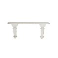 thumbnail image 5 of DecMode 31" x 7" 1-Tier White Scroll Wall Shelf, 5 of 9