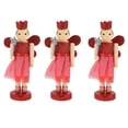 thumbnail image 1 of Weiweiguan 3Pcs Festive Wooden Nutcracker Crafts Christmas Decors Angel Puppet Decors, 1 of 7