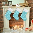 thumbnail image 7 of GZHJMY Christmas Stocking, Personalized Christmas Snowflake Large Candy Stocking Hanging Gift, Xmas Stockings Decoration 1 PCS for Family Holiday Party Ornaments Decor Fireplace, 7 of 7