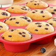 thumbnail image 2 of Bandejas para Muffins de Silicona Tazas Bandejas para Hornear Magdalenas, Antiadherentes y para Microondas perfecl Muffin bandeja para hornear, 2 of 8