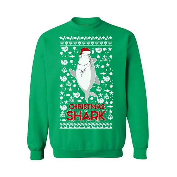 Awkward Styles Xmas Sweatshirt Christmas Shark In Hat Sweater