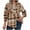Coffee*/long plaid jacket women, variant on Women Flannel Shacket Jacket Plaid Button Down Long Sleeve Shirt Fall Outfits 2024 Casual Open Front Loose Outwear for Women Dupes People Free,Light Blue,XL