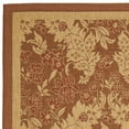 thumbnail image 2 of SAFAVIEH Courtyard April Damask Indoor/Outdoor Area Rug, 6'7" x 9'6", Brick/Natural, 2 of 4