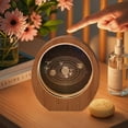 thumbnail image 4 of Luz nocturna de cristal tallado en 3D con base de madera | Lámpara de escritorio LED con alimentación USB | Decoración del hogar y regalo de cumpleaños para niñas, 4 of 6