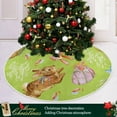 thumbnail image 6 of Coolnut Easter Tree Skirt Home Decoration Large Round Bunny Egg Christmas Tree Skirt for Holiday Party Home Christmas Day Ornaments,35.4", 6 of 6