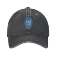 thumbnail image 1 of ZICANCN Blue Fingerprint Demon Adjustable Baseball Cap Women , Hats for Men Adult Washed Cotton Denim Baseball Caps Fashion Black, 1 of 8